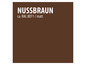 RAL 8011 Farbmuster, matte Ausführung, Farbe 'Nussbraun'