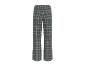 Karierte Hose in Grau mit geradem Bein