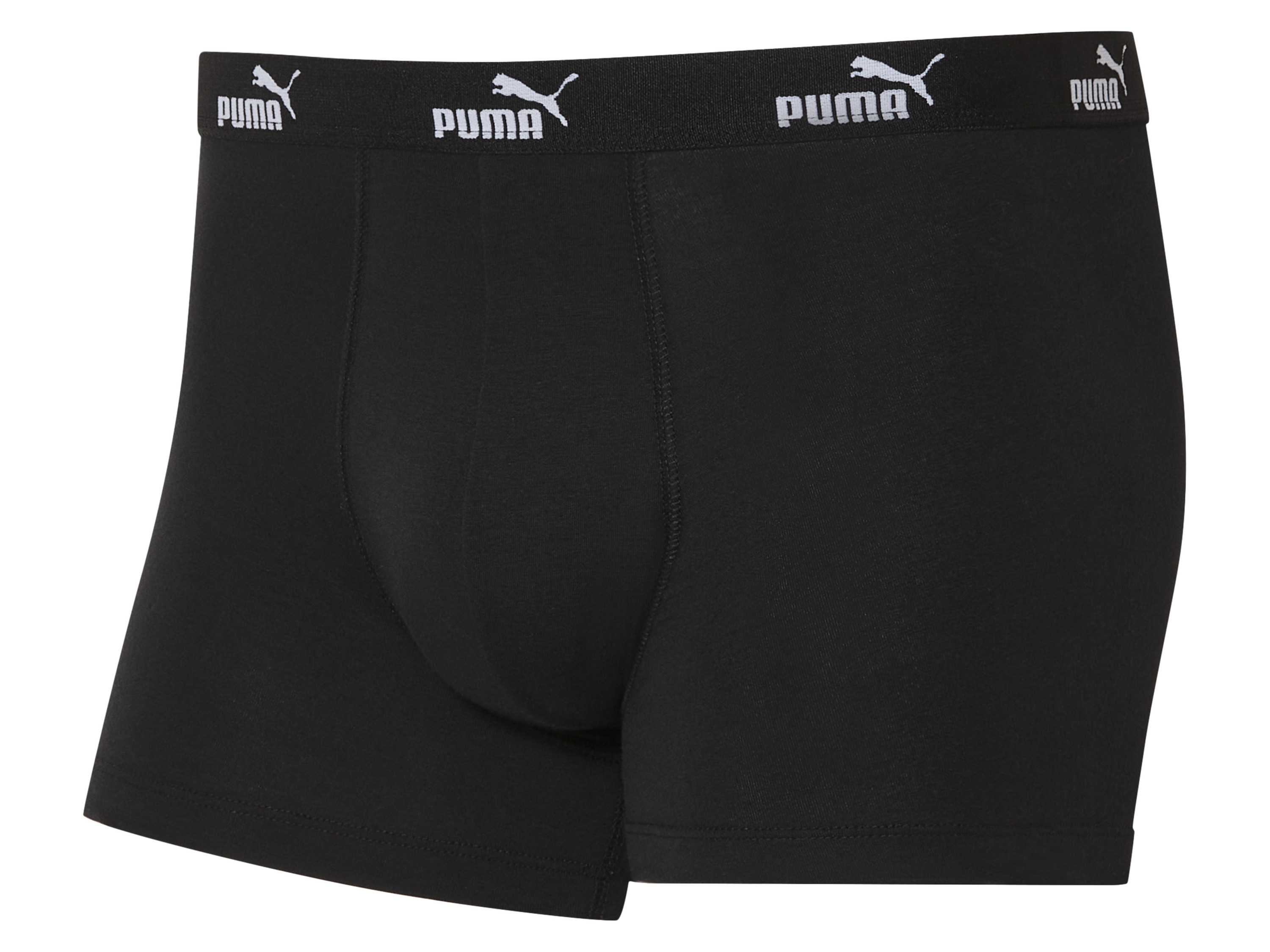 Thumbnail - Puma Herren Boxershorts, 4 Stück (Schwarz/Grau, M)
