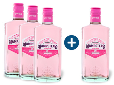 3+1 Paket Hampstead Pink Gin 40% Vol