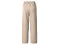 Beige Damen-Jogginghose mit elastischem Bund, Rückansicht.