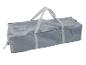 Graue rechteckige Aufbewahrungstasche mit Griffen und Reißverschluss