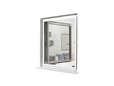 LIVARNO home Fenster-Insektenschutz, 120 x 140 cm, teleskopierbar (weiß)