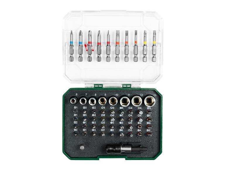 Bit- und Nuss-Set: Schraubendreher und diverse Schlüssel.