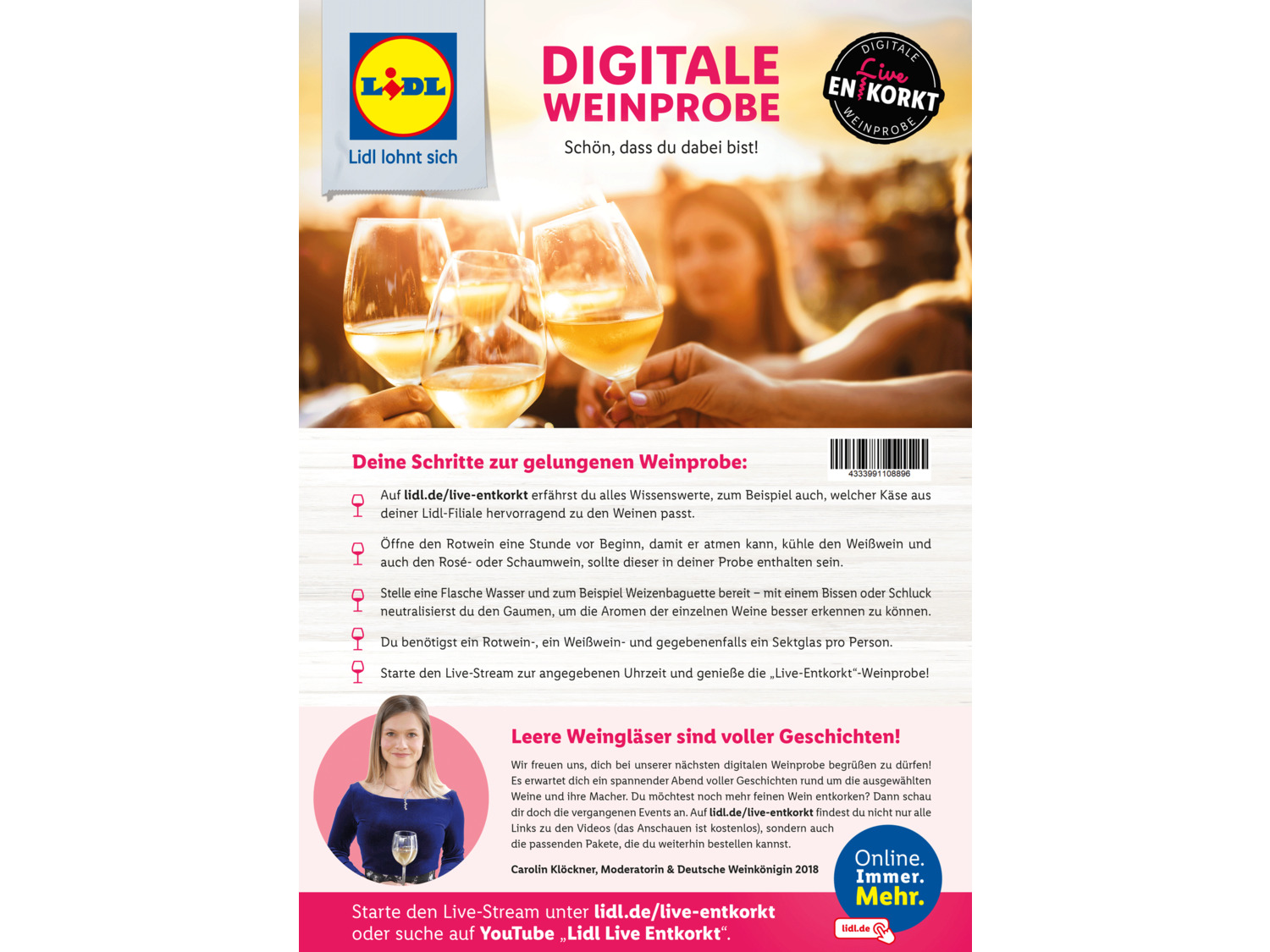 Top-Verkaufszahlen Weinpaket Digitale Weinprobe Live-Entkorkt „Sommerpart…
