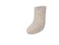 Beiger Socken mit vertikalen Streifen