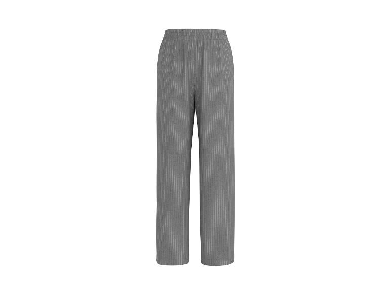 Graue plissierte Nadelstreifenhose