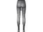 Schwarze Strumpfhose mit Zebramuster.