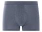 Graue Boxershorts aus weichem Stoff.