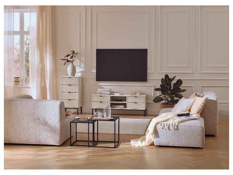 LIVARNO home Beistelltisch-Set San Diego 2-teilig in einem modernen Wohnzimmer