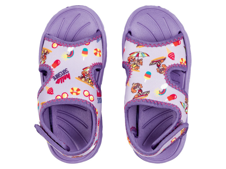 Lila Sandalen mit Paw Patrol-Motiv