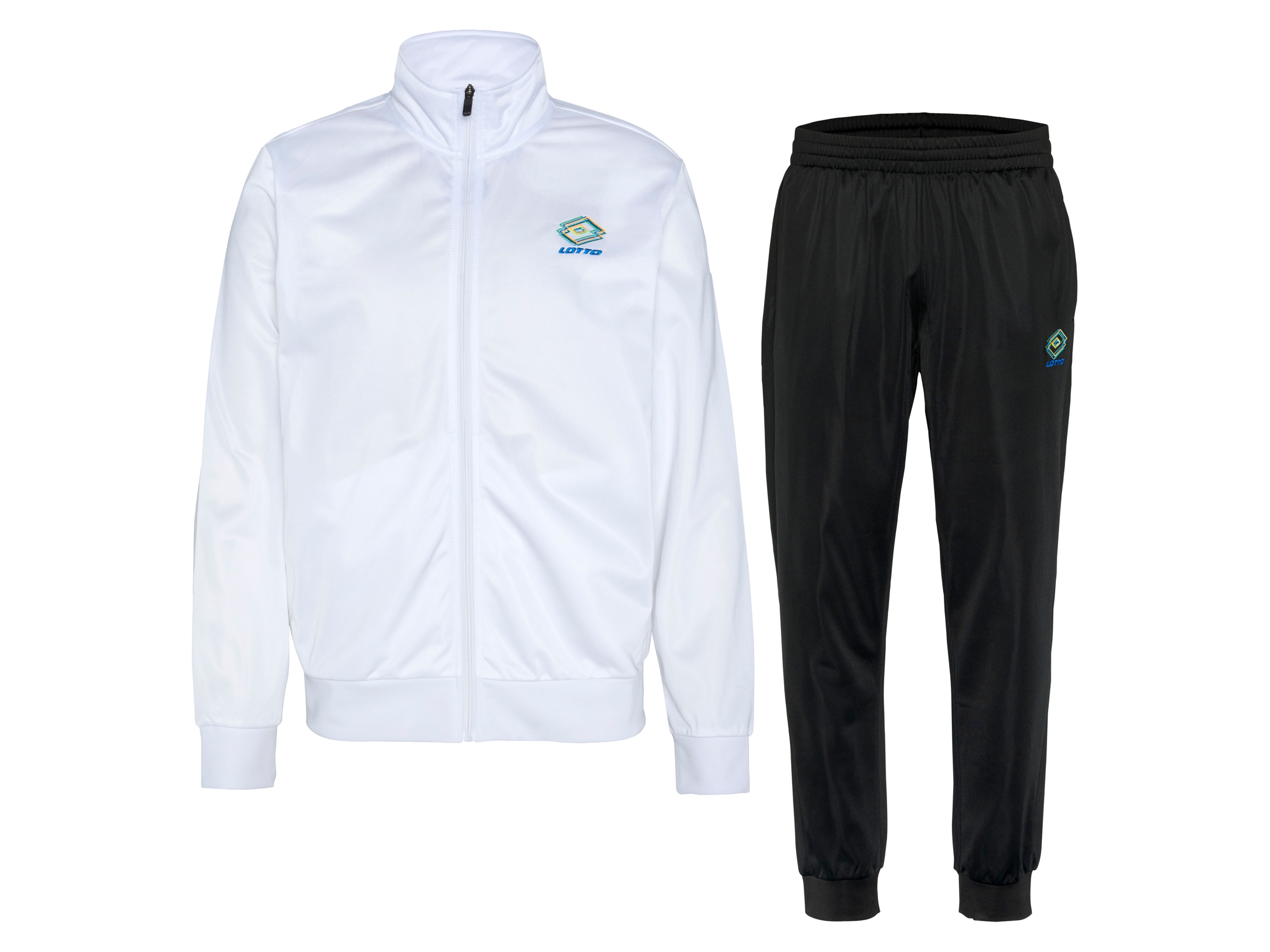 LOTTO Herren Trainingsanzug 2-tlg. (Weiß/schwarz, XL)