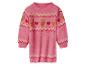 Rosa Pullover mit Rentier- und Herzmuster