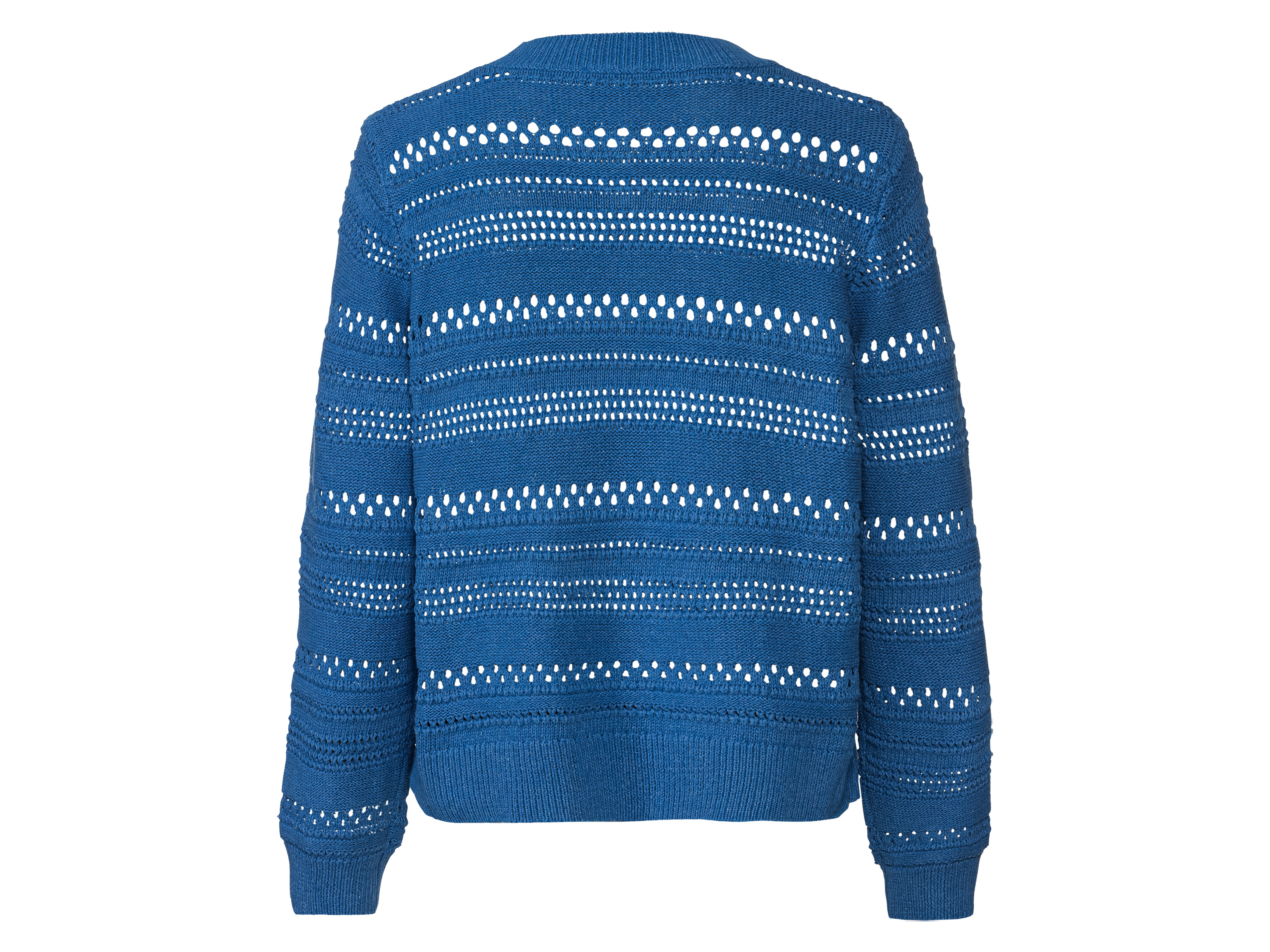 Thumbnail - esmara® Damen Pullover Lochstrick (Blau, XS(32/34))