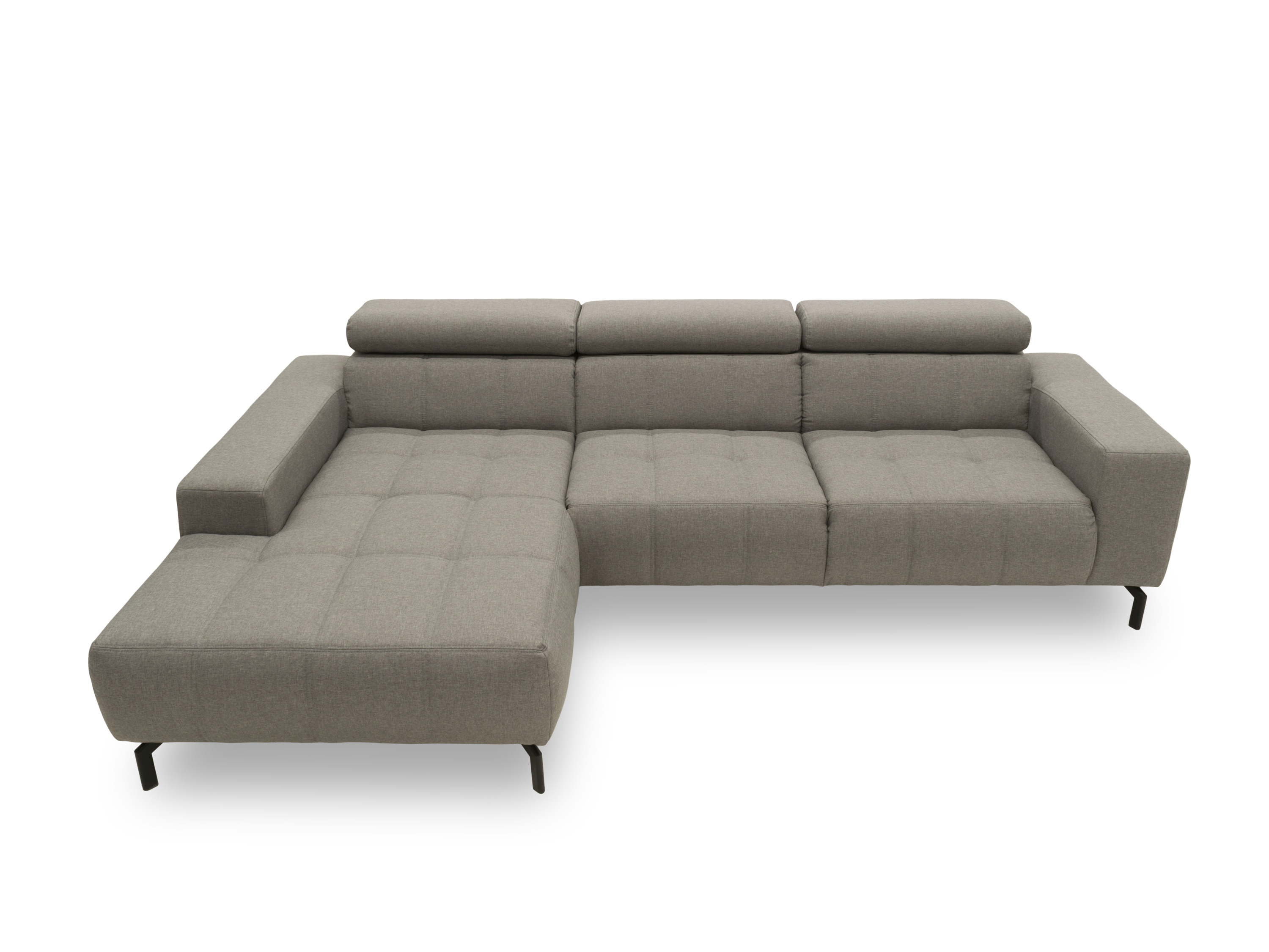 Thumbnail - Domo Sofa »Cunelli« mit Longchair (davorstehend links, 175x292cm, Silber)""