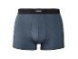 Blaue Herren-Boxershorts mit schwarzem Bund