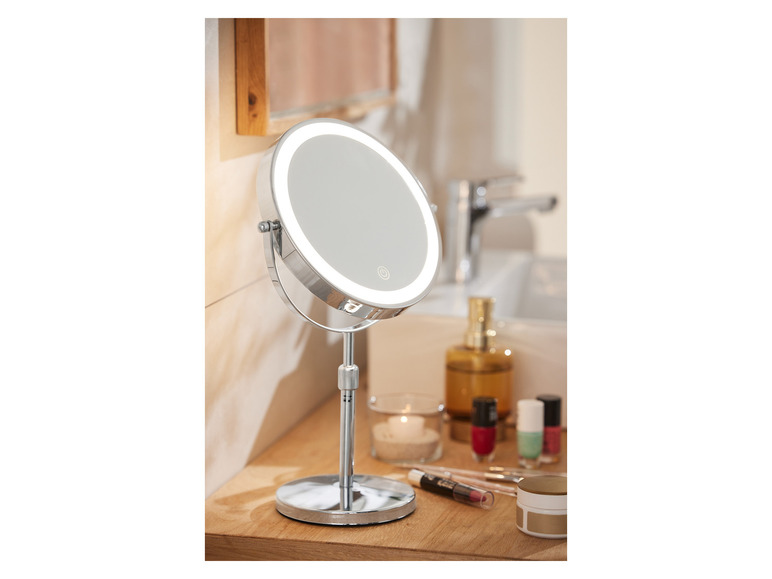 Gehe zu Vollbildansicht: CIEN Beauty Kosmetikspiegel, dimmbarer LED-Lichtrand - Bild 2