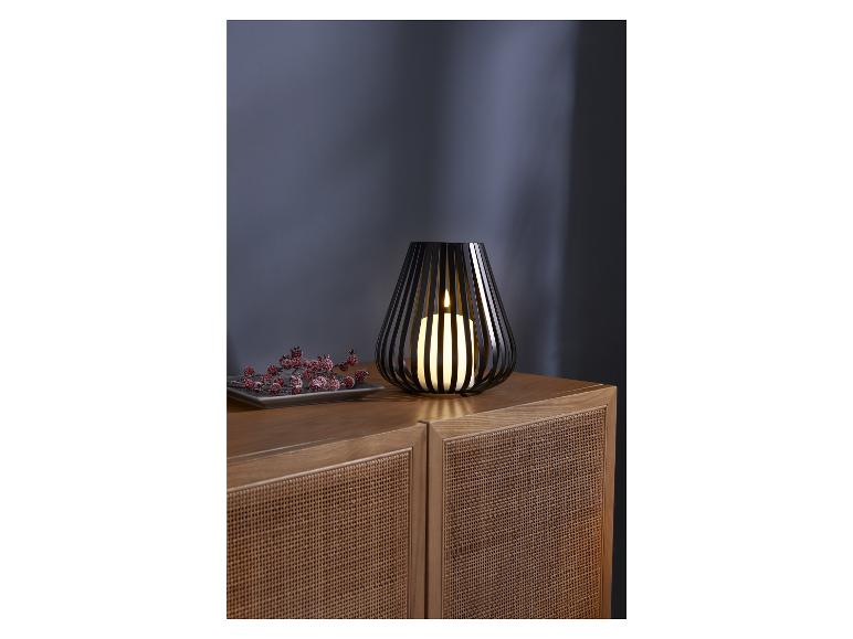 LED-Kerzenlaterne mit Flackereffekt