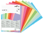 Packung mit 200 Blatt A4 farbigem Papier, 80 g/m², in 10 verschiedenen Farben.