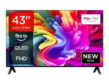 TCL - SF560 QLED Fernseher Fire TV Full HD Smart TV HDR Fernseher Alexa Triple-Tuner, 43 Zoll