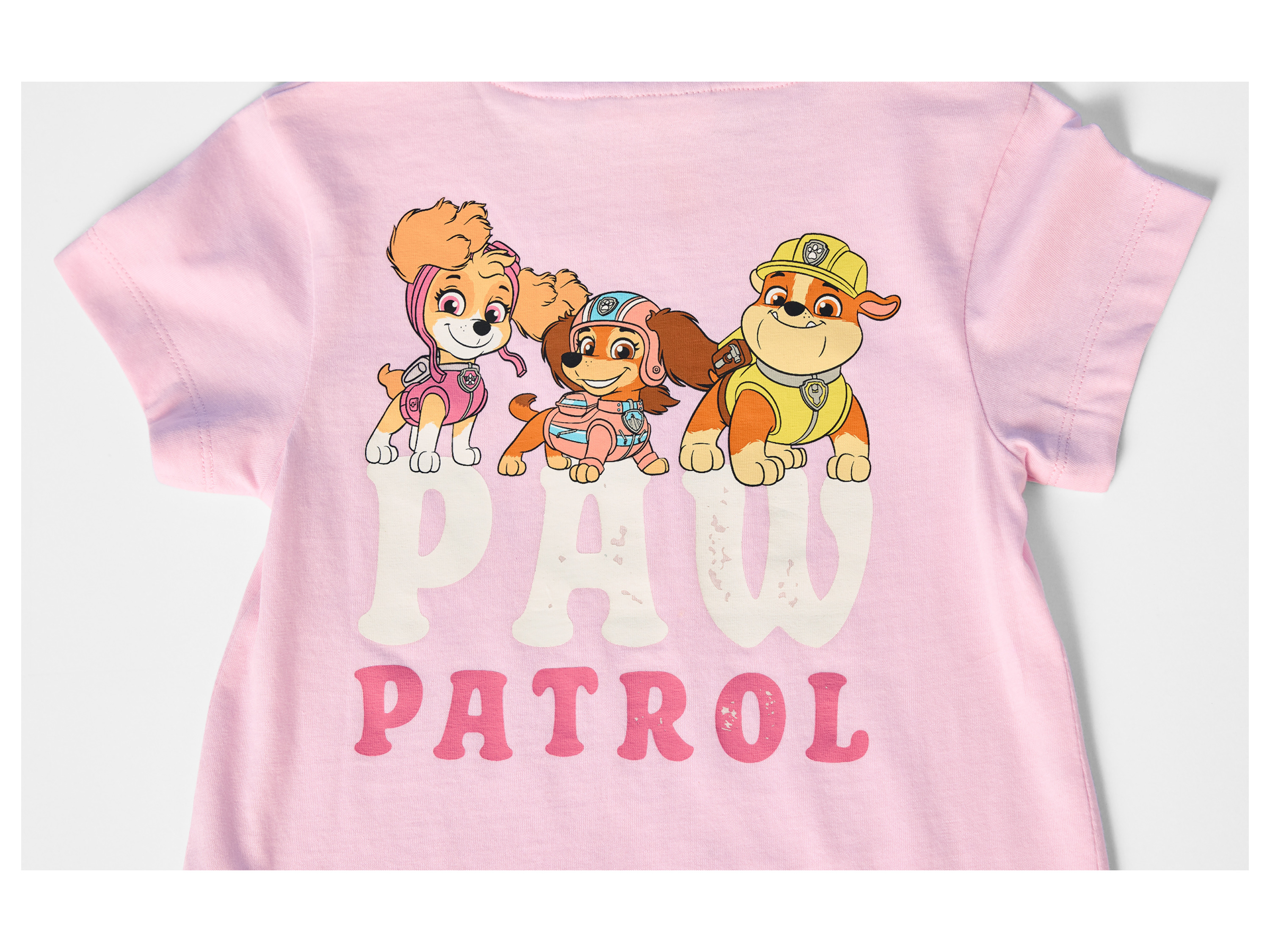Thumbnail - Kleinkinder T-Shirt, 2er Set (Paw Patrol/rosa/weiß, 98/104)