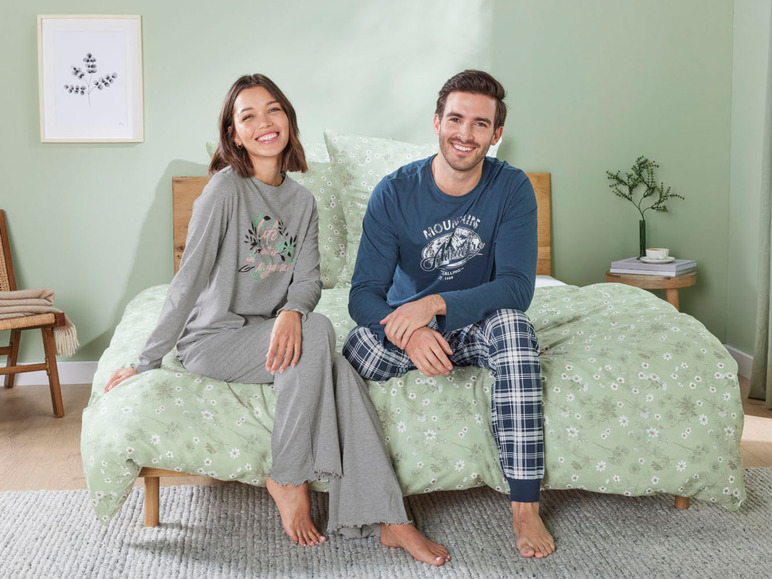 Gehe zu Vollbildansicht: LIVERGY® Herren Pyjama aus reiner Baumwolle - Bild 9