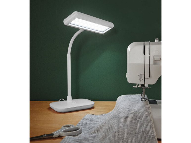 LIVARNO home weiß flexiblem Hals, LED-Tageslichtleuchte mit