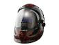 PARKSIDE Schweißhelm mit rotem Flammendesign und automatischer Verdunkelungsfunktion