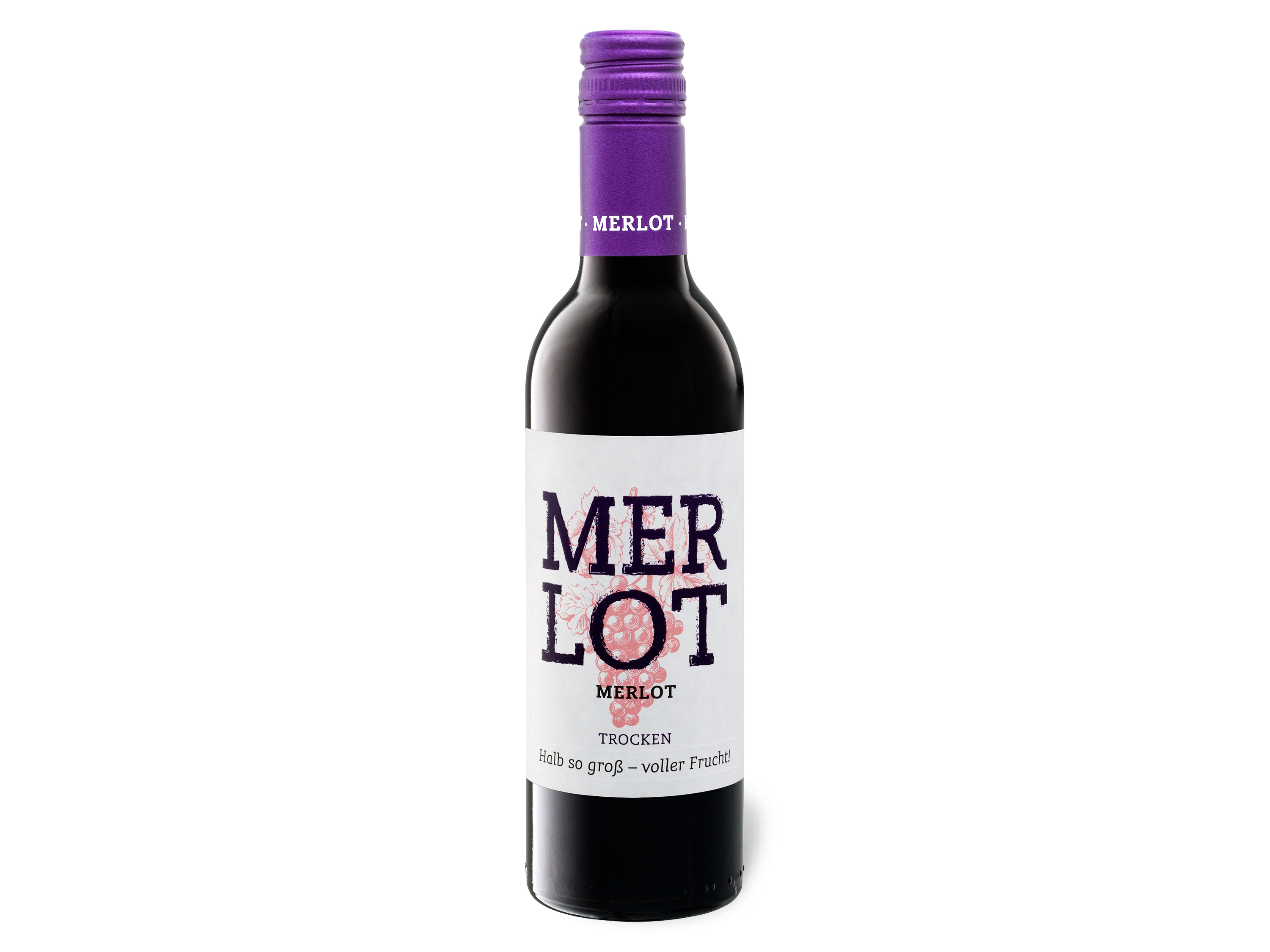 Merlot trocken vegan 0,375-l, Rotwein 2020 Wein & Spirituosen Lidl DE