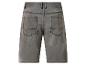 Graue Herren-Jeansshorts, Rückansicht.