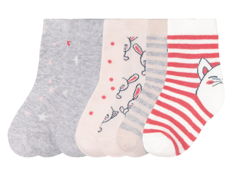 Gehe zu Vollbildansicht: lupilu® Kleinkinder Mädchen Socken mit Bio-Baumwolle, 7 Paar - Bild 9