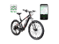 Elektrisches Mountainbike mit Navigations- und Fahrdaten-App.