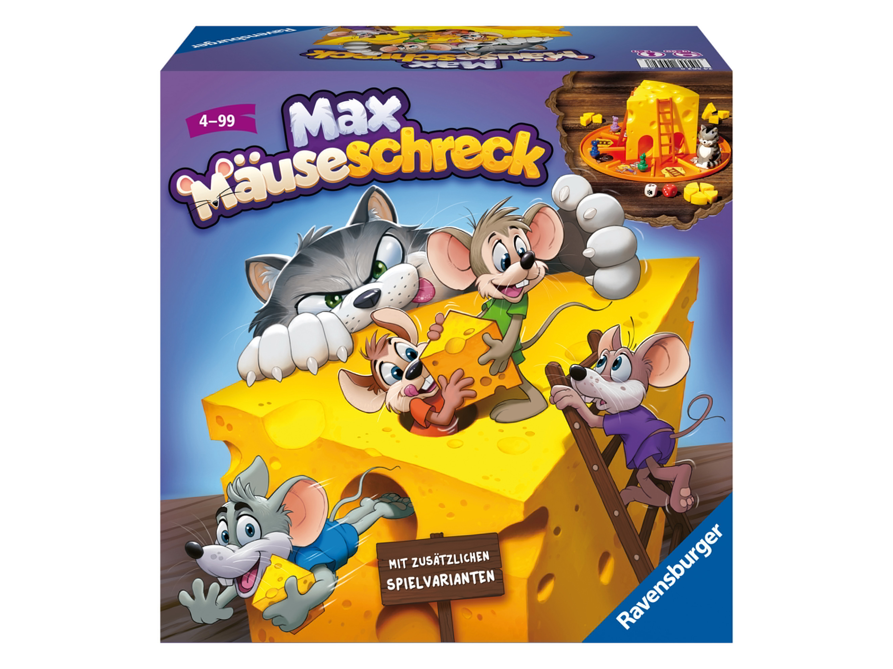 Ravensburger Kinder Gesellschaftsspiel  (Max Mäuseschreck) | 04005556245628