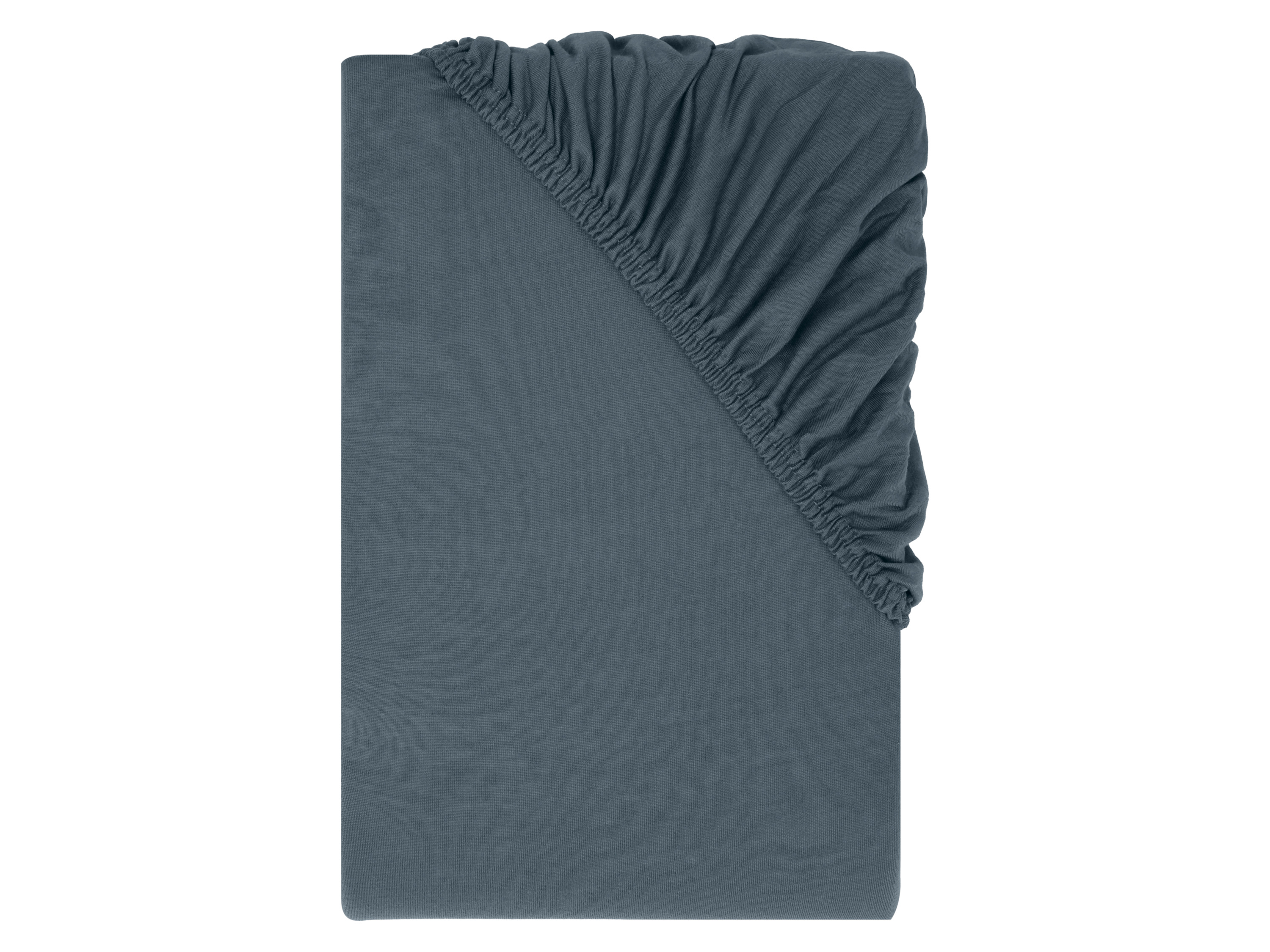 LIVARNO® Jersey-Spannbettlaken, 140-160 x 200 cm (Blau)