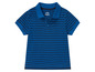 Ein blau-gestreiftes Poloshirt von Implu.