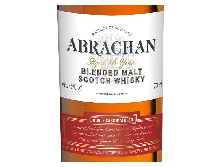 16 Jahre alter Blended Malt Scotch Whisky, 45% vol, 70cl, doppelt fassgereift.