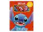 Buch mit Stitch, Lilo und Angel Figuren, mit dem Text „Spielgeschichten“.