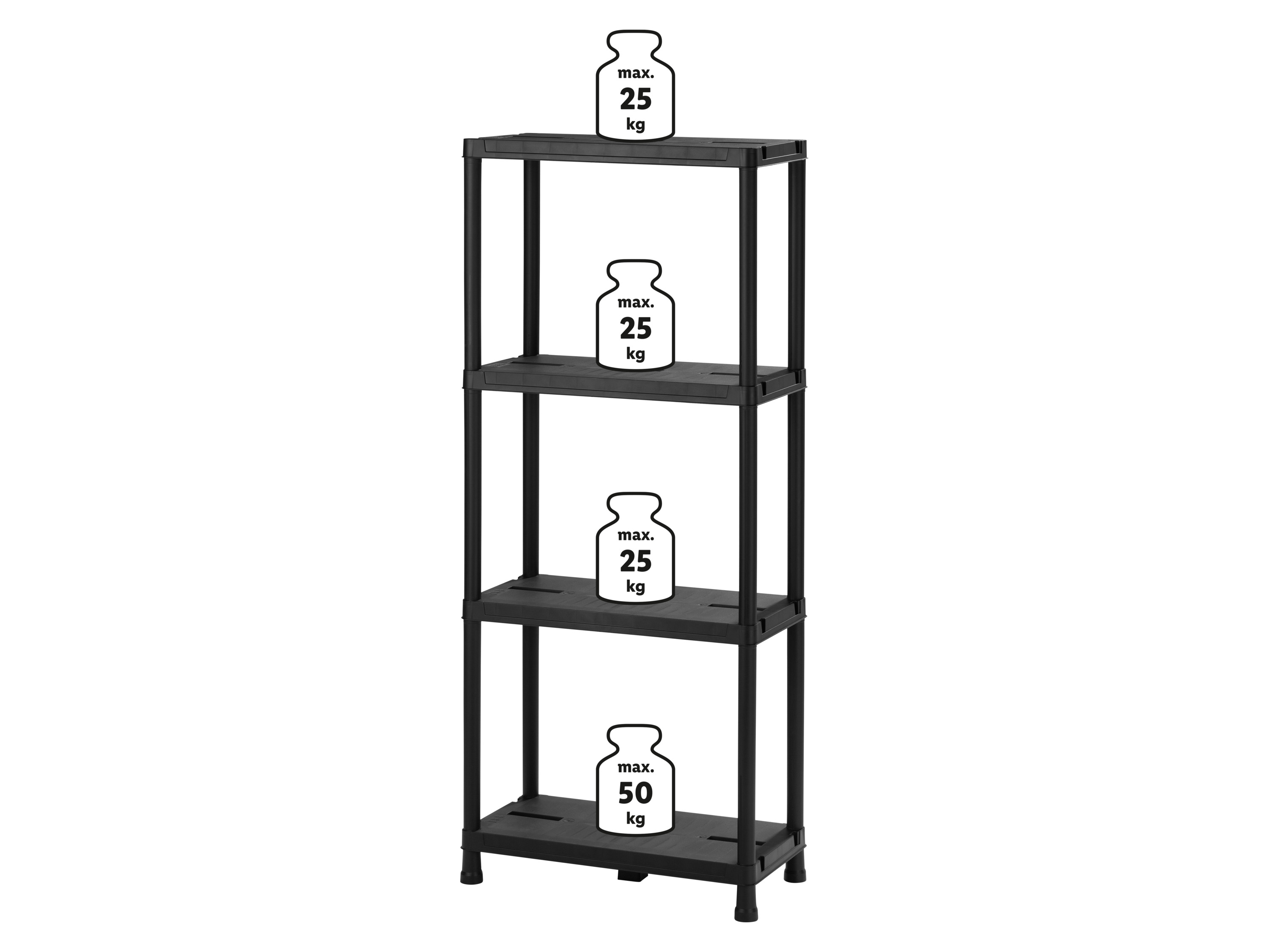 Thumbnail - LIVARNO home Haushaltsregal, aus recyceltem Material