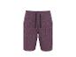 Herren-Sportshorts in Lila-Melange mit schwarzem Kordelzug