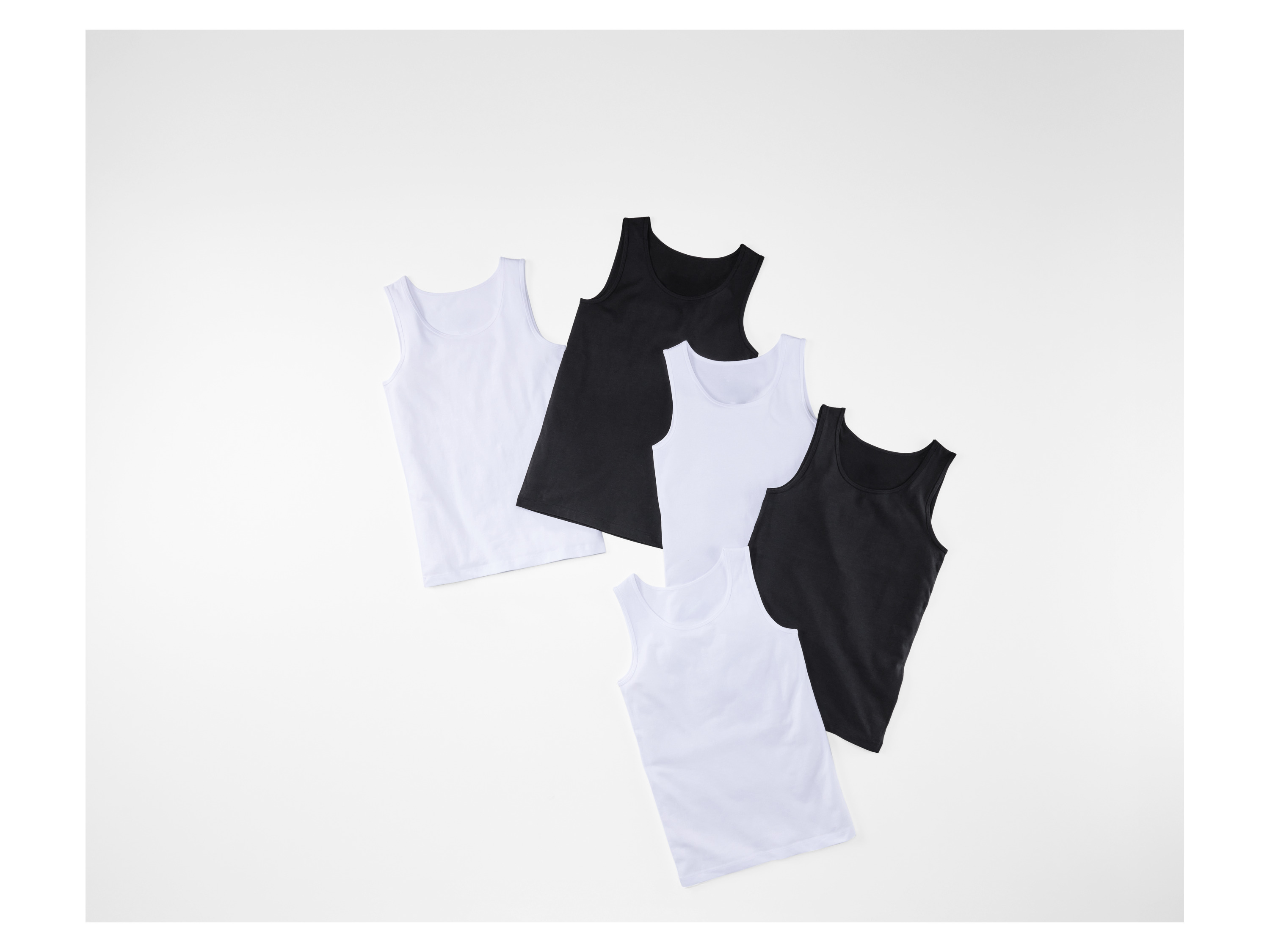 ESMARA® Kinder Mädchen Unterhemd/ Top 5 Stück (Schwarz/weiß, 134/140) – Bild 2 von 4