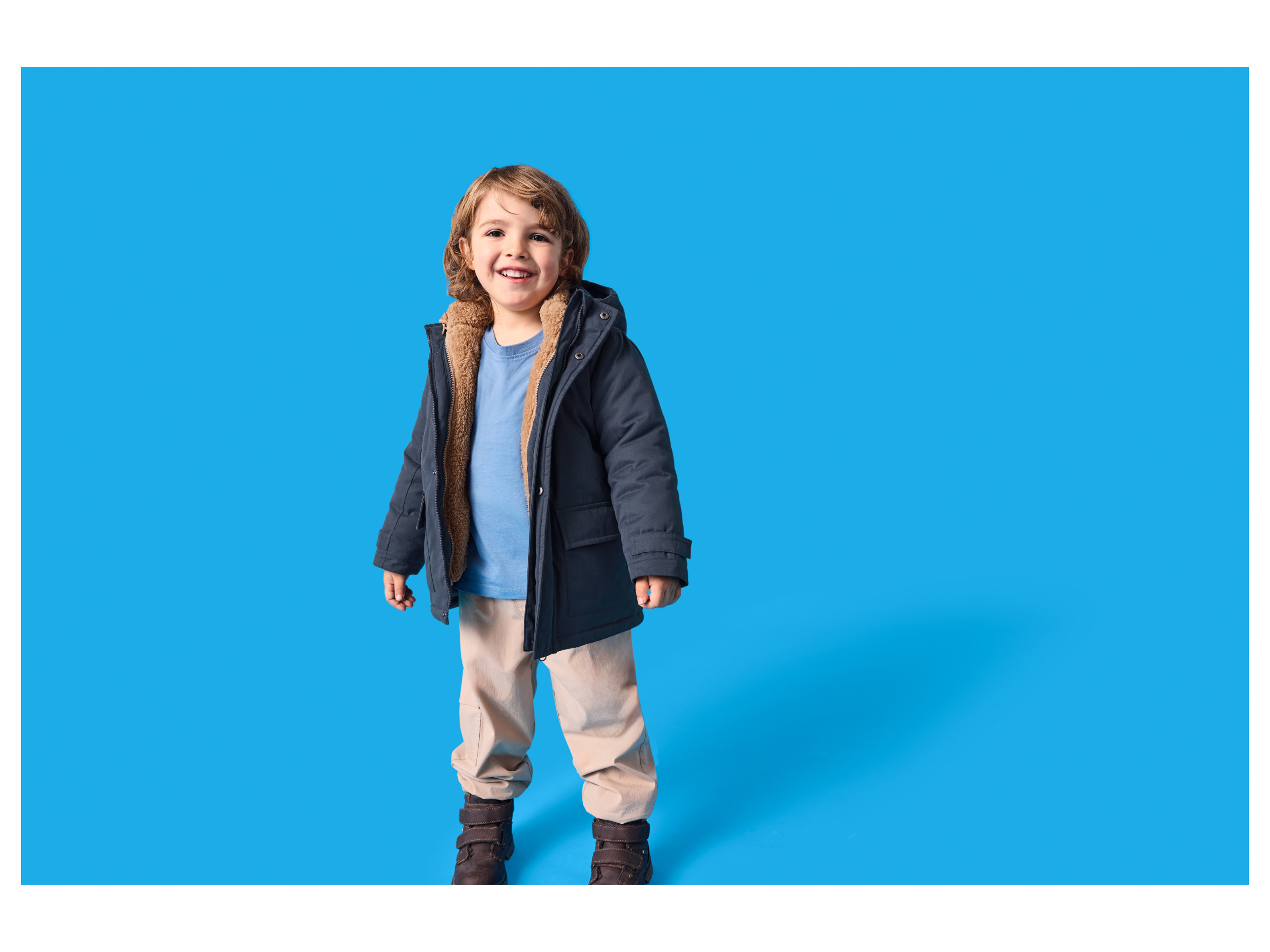 Thumbnail - lupilu® Kinder 3-in-1-Allwetterjacke (Navy, 110/116)