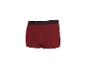 Bordeauxrote Herren-Boxershorts mit schwarzem Bund.