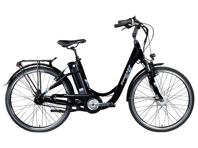 Zündapp E-Bike: schwarzes Modell, klassisches Design.