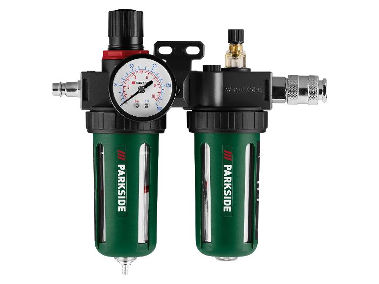 PARKSIDE Druckluftfilter und Öler mit Manometer