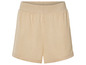 Beige Strickshorts für Damen.
