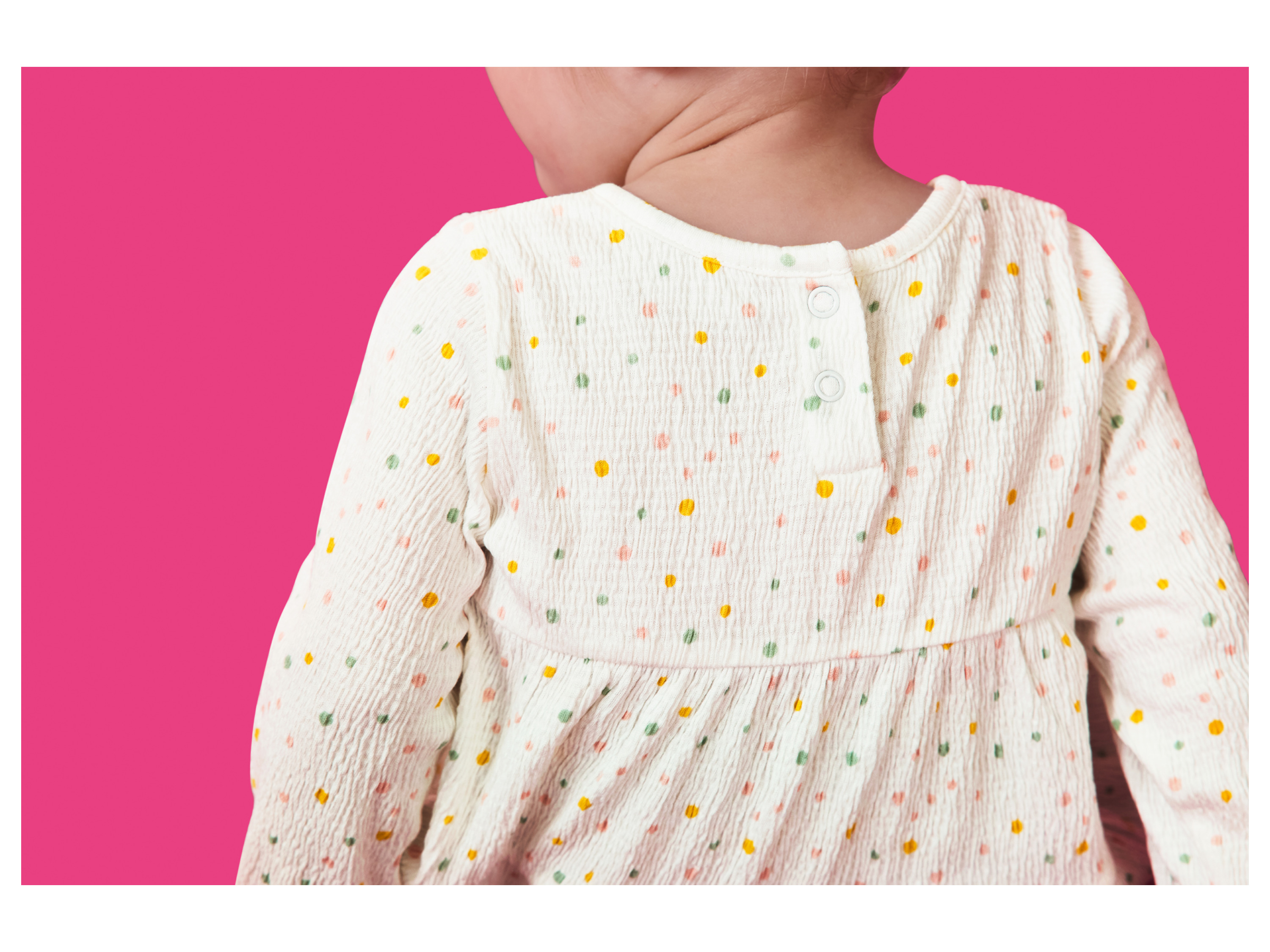 Thumbnail - lupilu® Baby Mädchen Kleid langarm (Weiß, 50/56)