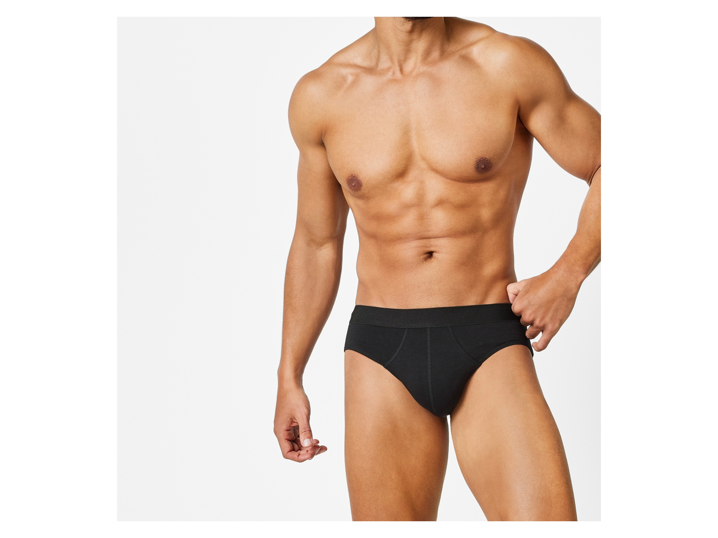 Thumbnail - LIVERGY® Herren Slips, 3 Stück (Schwarz, 4/S)""