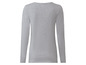 Graues Langarmshirt für Damen.