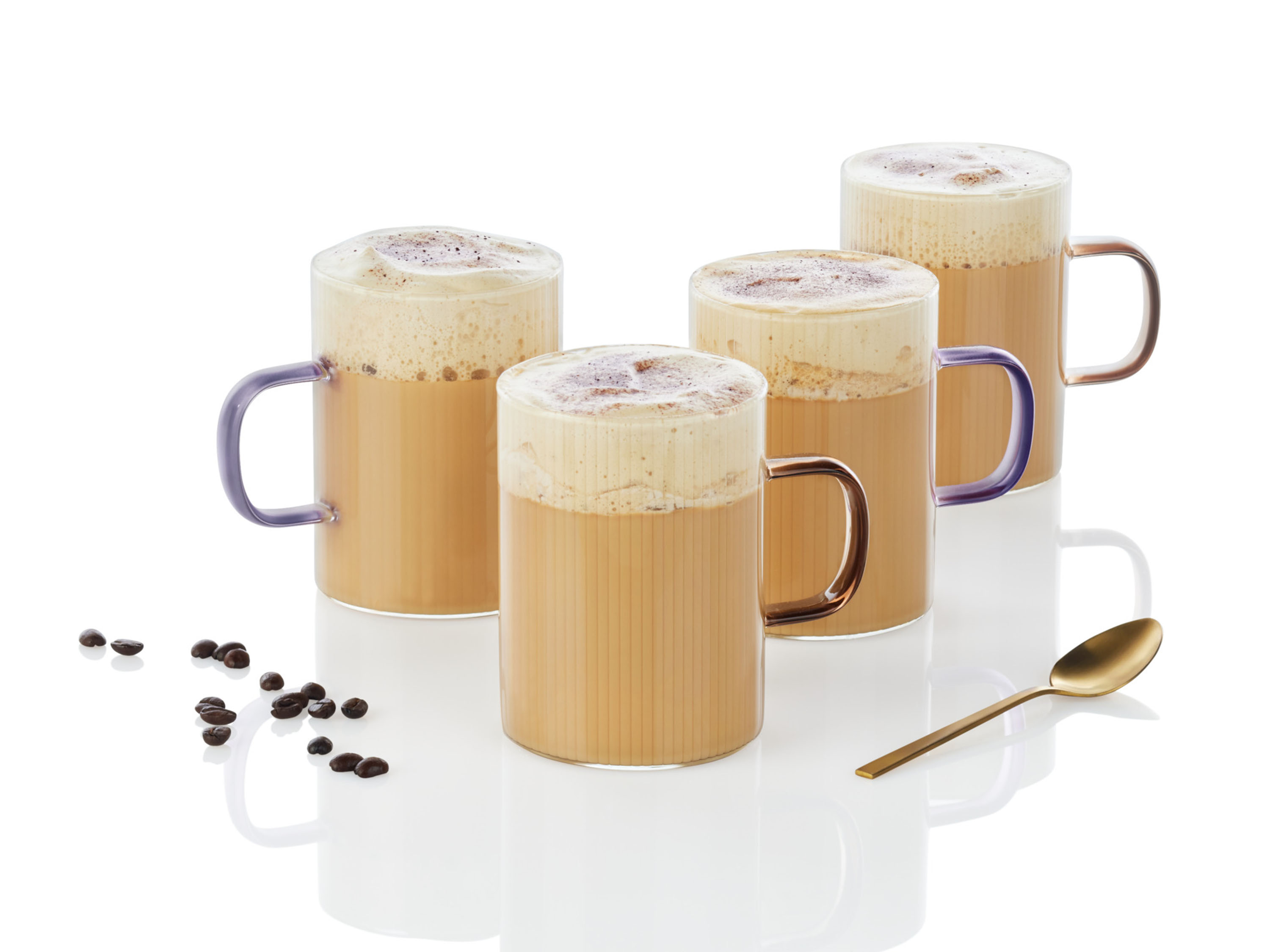 Thumbnail - LIVARNO home Tee-Service (Cappucinobecher, 4er Set)