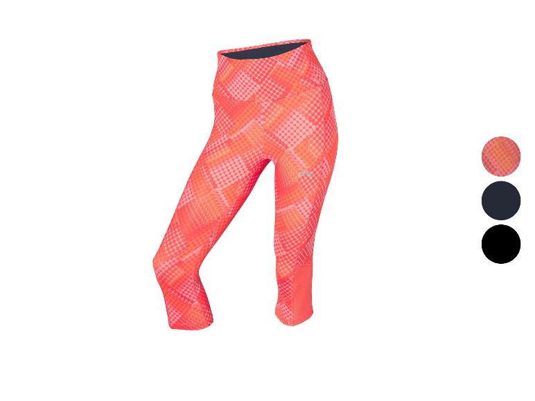 Damen-Sportleggings mit Punktmuster in Orange und Pink